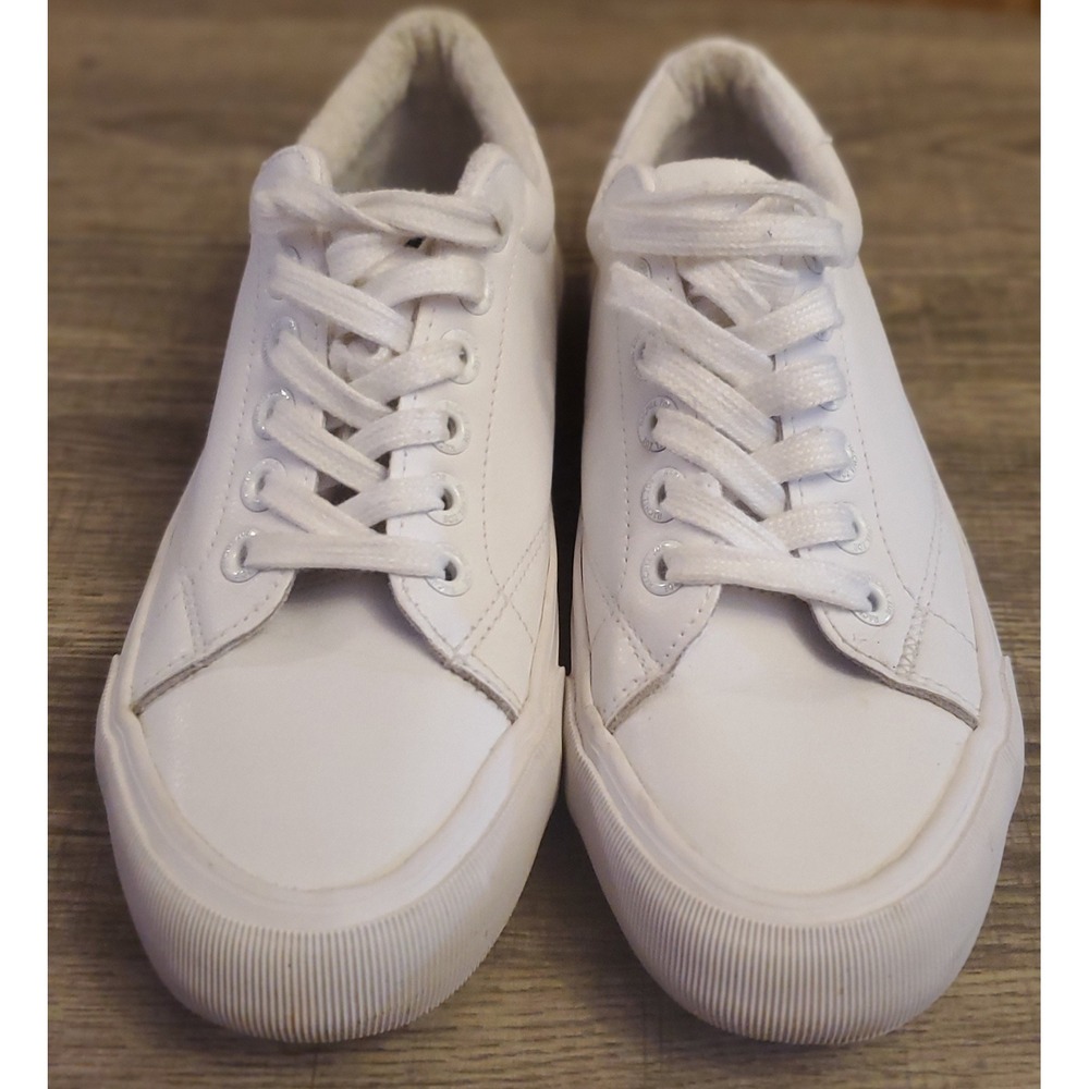 Rachel Zoe Leather Court Shoes Womens Size 6.5 White - Picture 2 of 11